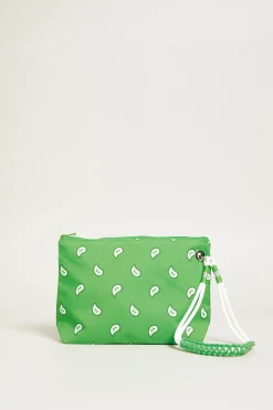 Busta con stampa a bandana - Verde