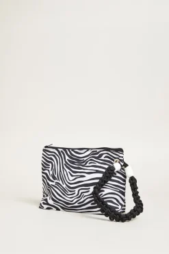 Busta stampata animalier - Bianco Nero