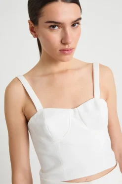 Bustier corto - Bianco