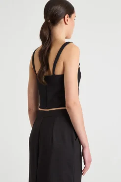 Bustier corto - Nero
