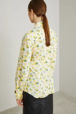 Camicia con maxi polsino - Giallo Panna