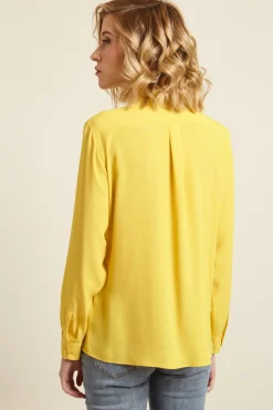 Camicia con tasche applicate - Giallo Sole