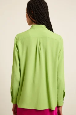 Camicia con tasche applicate - Verde Mela