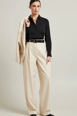 Camicia di seta - Nero