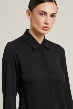 Camicia di seta - Nero