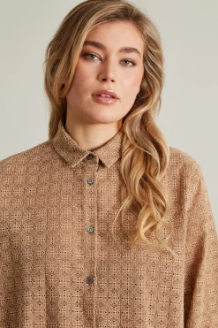 Camicia in sangallo - Beige
