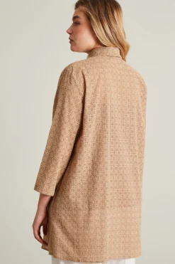 Camicia in sangallo - Beige