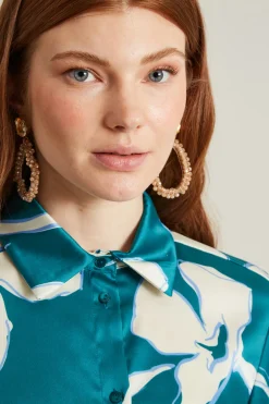 Camicia morbida - Verde Bianco