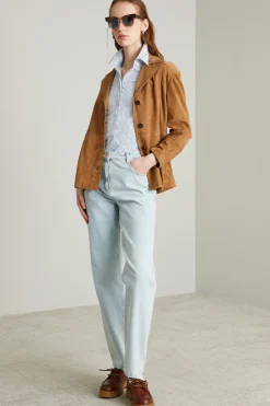 Camicia aderente - Bianco Azzurro
