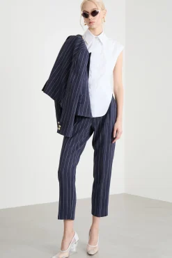 Camicia aderente senza maniche - Bianco