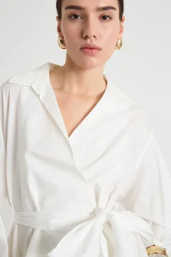 Camicia a portafoglio - Bianco