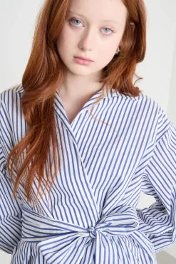 Camicia a portafoglio - Blu Bianco