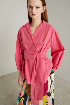 Camicia a portafoglio - Fucsia