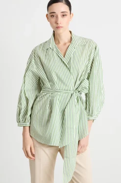 Camicia a portafoglio - Verde Bianco
