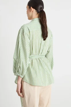 Camicia a portafoglio - Verde Bianco