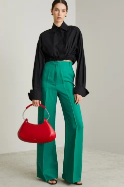 Camicia boxy con coulisse - Nero