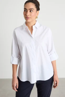Camicia con alamari - Bianco