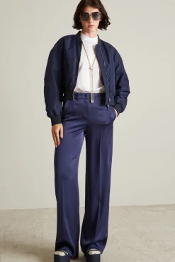 Camicia con collo alla coreana - Bianco