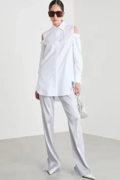 Camicia con cut-out sulle spalle - Bianco