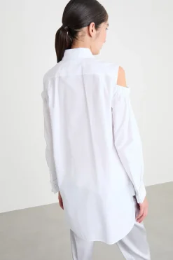 Camicia con cut-out sulle spalle - Bianco