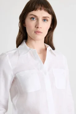 Camicia con manica a tre quarti - Bianco