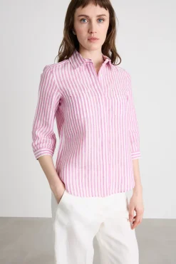 Camicia con manica a tre quarti - Rosa