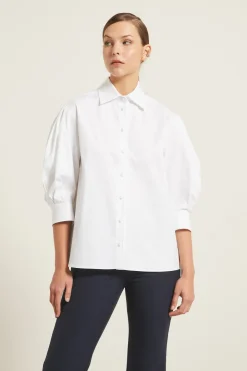 Camicia con maniche ampie - Bianco