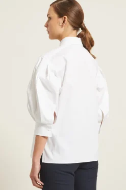Camicia con maniche ampie - Bianco