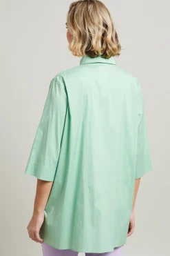 Camicia con maniche a tre quarti - Verde Menta
