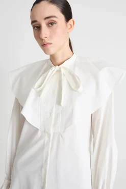 Camicia con mantella - Bianco