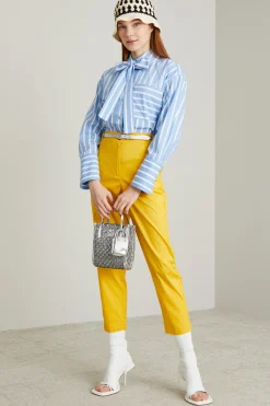Camicia con nastro - Bianco Azzurro