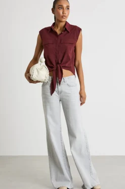 Camicia con nodo - Bordeaux