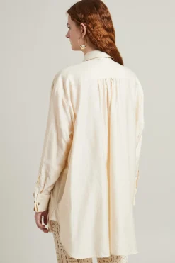 Camicia con papillon - Bianco