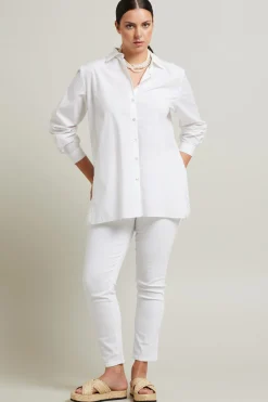 Camicia con pizzo - Bianco