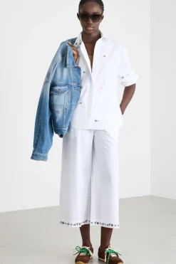 Camicia con ricami - Bianco