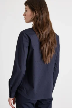 Camicia con ricami - Blu
