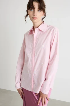 Camicia con ricami - Rosa