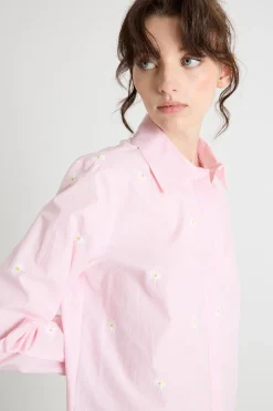 Camicia con ricami - Rosa