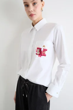 Camicia con ricamo - Bianco