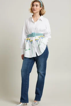 Camicia con ricamo - Bianco