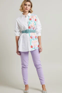Camicia con ricamo - Bianco