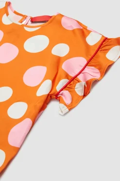 Camicia con ruches BAMBINI - Arancione