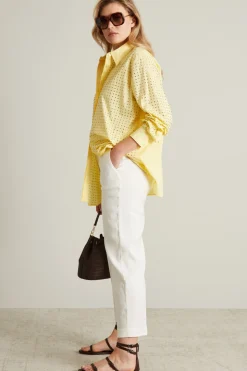 Camicia con strass - Giallo