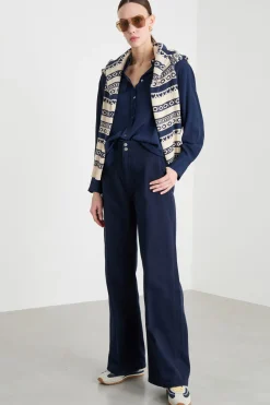 Camicia con tasche - Blu