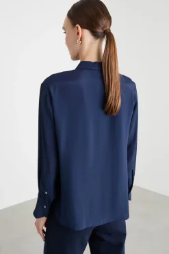 Camicia con tasche - Blu