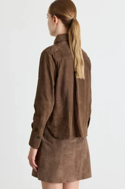 Camicia con tasche - Marrone