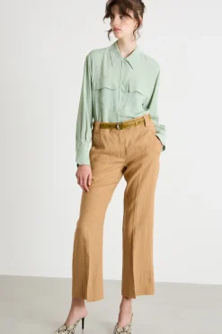 Camicia con tasche - Verde