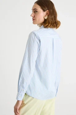 Camicia con taschino - Azzurro