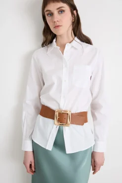 Camicia con taschino - Bianco