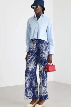 Camicia crop - Azzurro